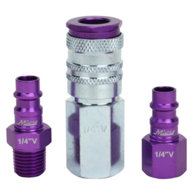 HVLP COUPLER/PLUG KIT PURPLE