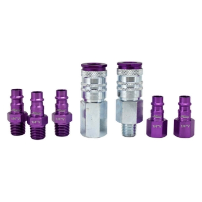 HVLP COUPLER/PLUG KIT PURPLE