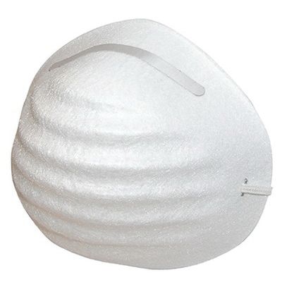 SAS® Nuisance 2985 Non-Toxic Dust Mask, Elastic Head Strap, White, 50/BX
