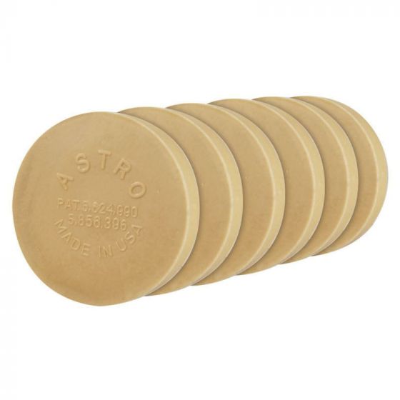 Astro Pneumatic® Smart Eraser® 400E Eraser Pad, 4 in Dia, 5/16-24 Arbor/Shank, 4000 rpm, Rubber, Beige