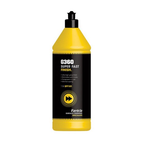 Farecla SFF101 G360 Series Super Fast Finish, 1 L Bottle, White, Liquid