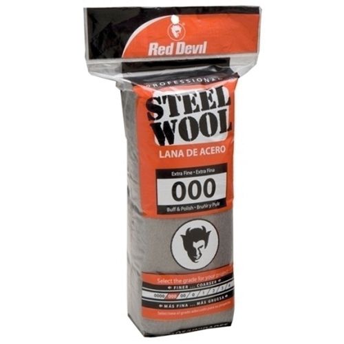 Red Devil® 0311 Buff and Polish Abrasive Wool, #000, Extra Fine Grade, Steel