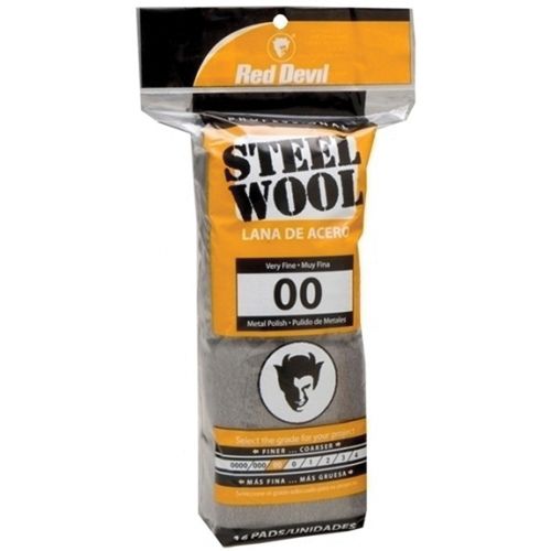 Red Devil® 0312 Metal Polish Abrasive Wool, #00 Grade, Steel