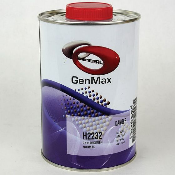 GenMax H2232HG Medium National Rule 2K Hardener, 1/2 gal Can, Clear, Liquid