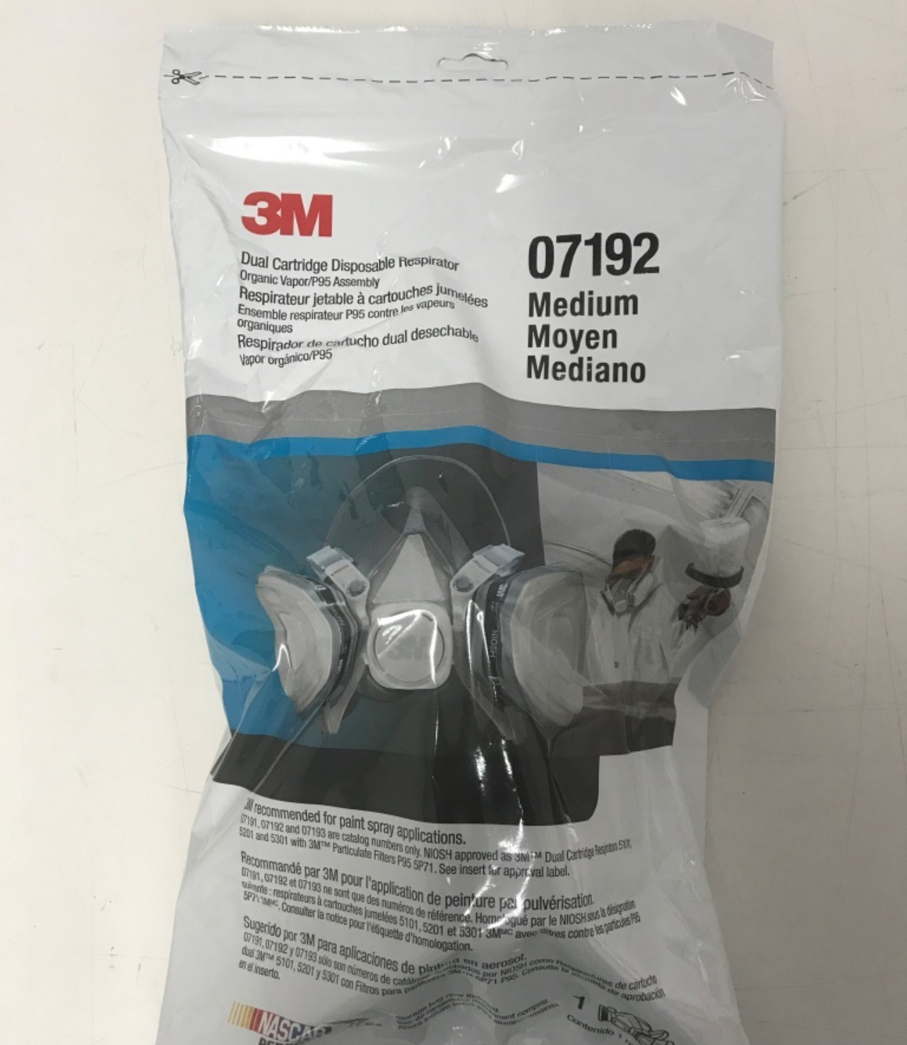 3M 07192 RESPIRATOR MED.
