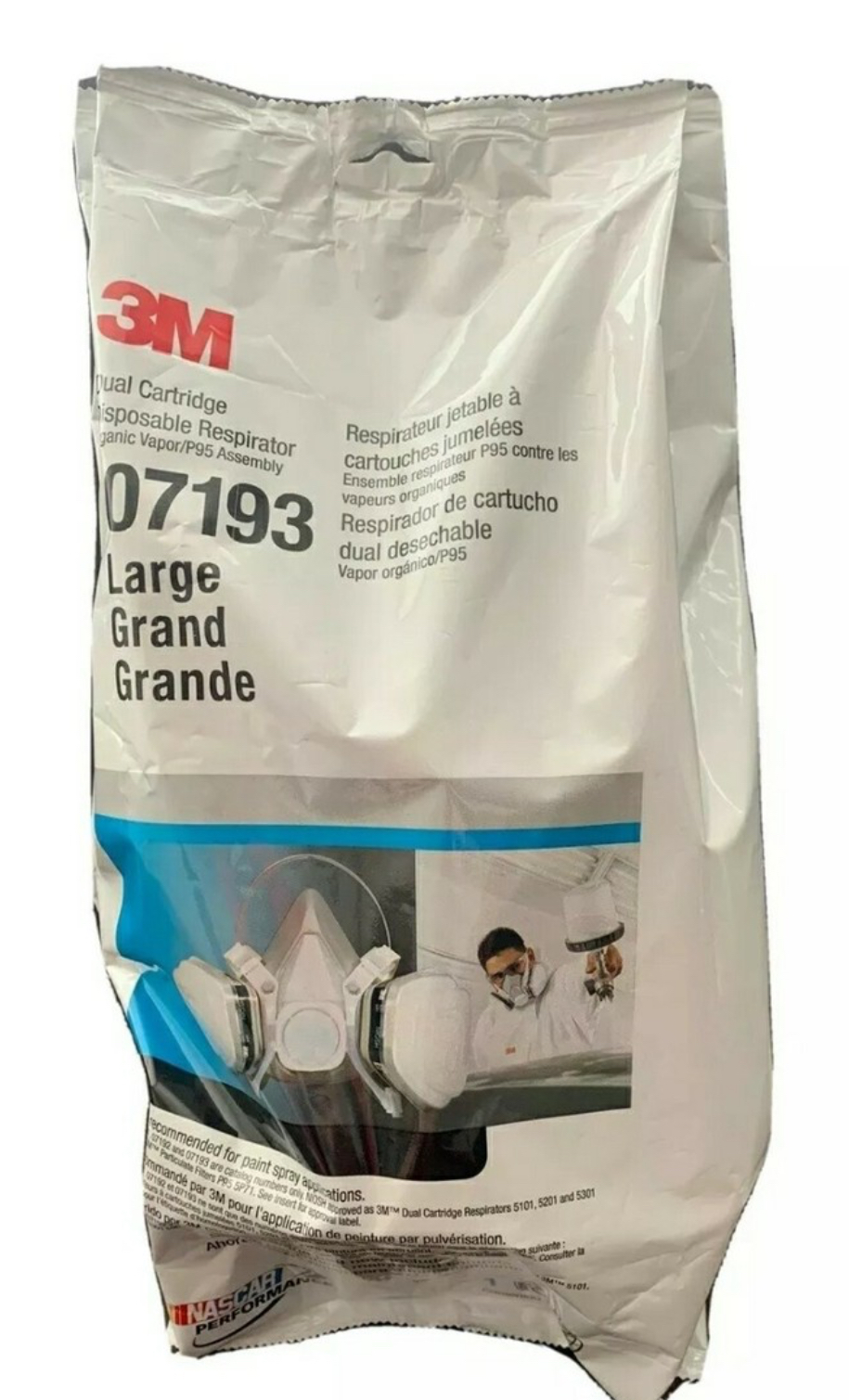 3M 07193 RESPIRATOR LARGE