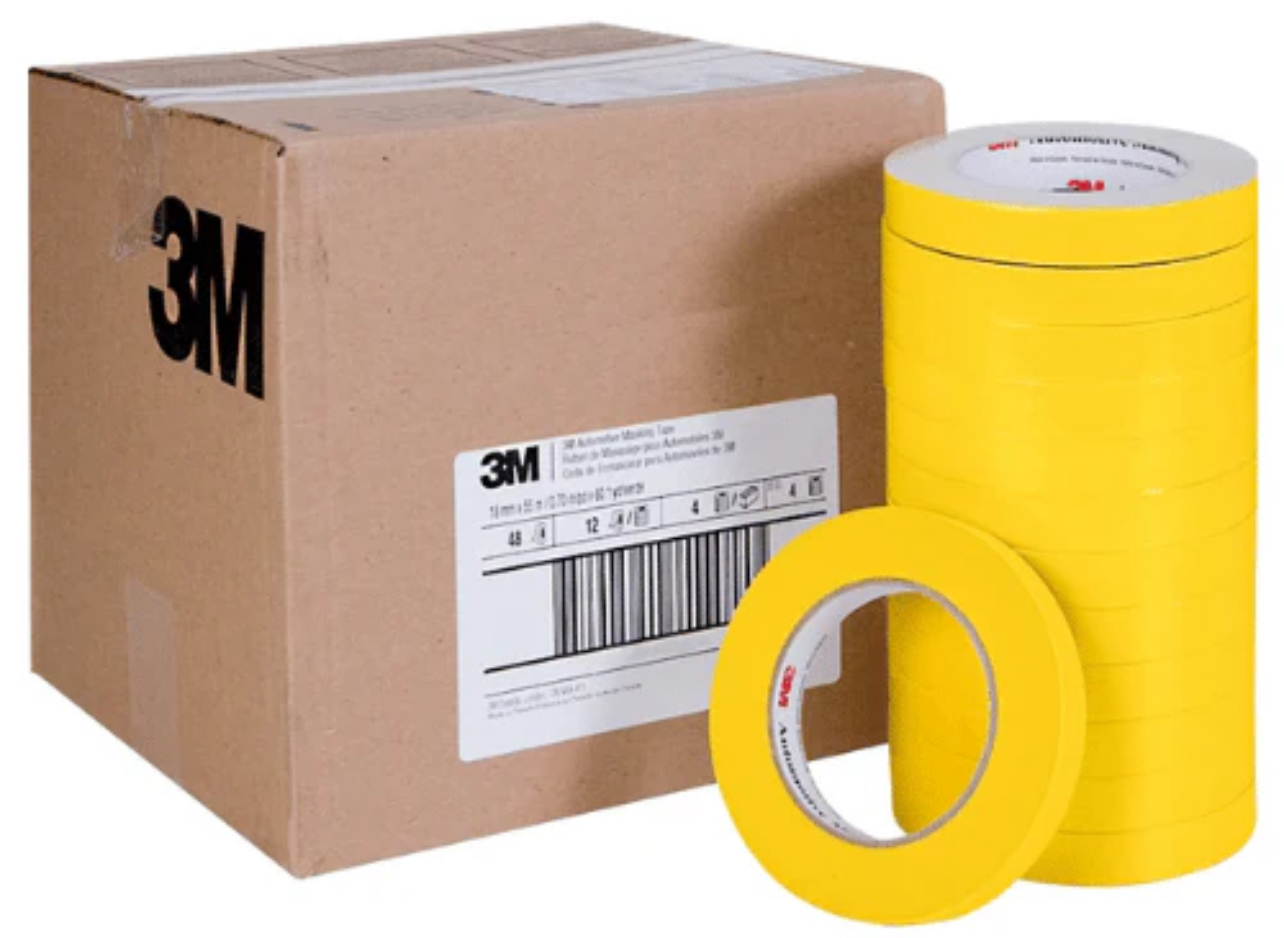 3M AUTOMOTIVE REFINISH MASKING TAPE-YELLOW  3/4