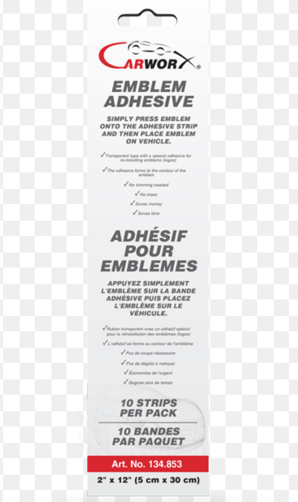 EMBLEM ADHESIVE STRIPS