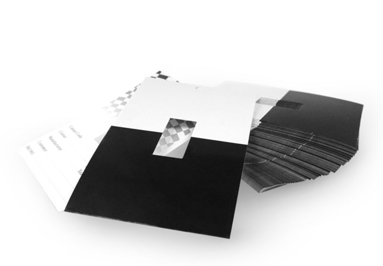 SPRAY OUT CARDS-1/2 BLACK & WHITE CARTONS