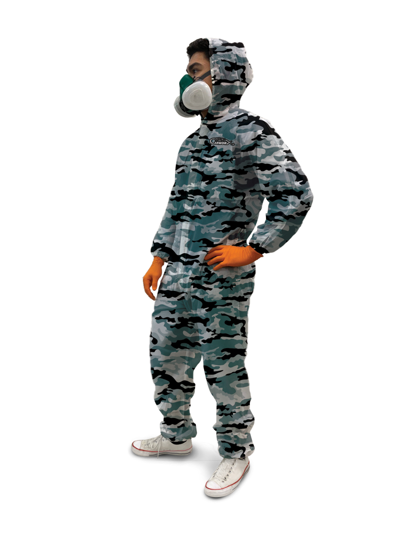 CAMAOUFLAGE PAINT RESISTANT SUIT