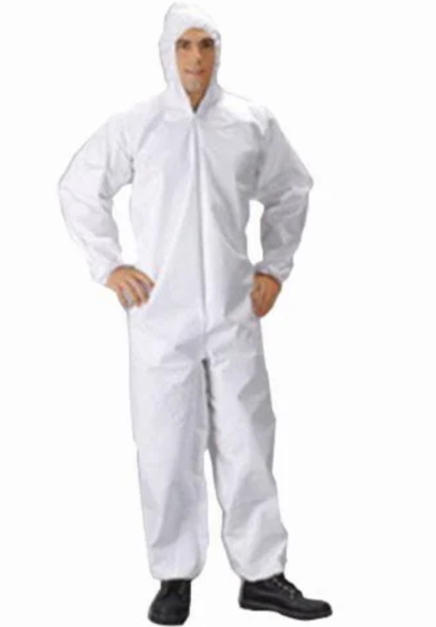 DISPOSIBLE WHITE PAINT OVERALLS