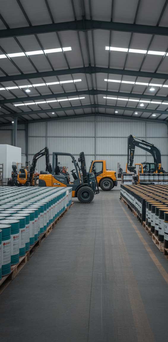 Two business professionals shaking hands in a modern office meeting, symbolizing partnership and reliability associated with an Industrial Paint Supplier