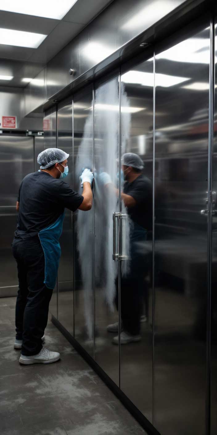 Two business professionals shaking hands in a modern office meeting, symbolizing partnership and reliability associated with an Industrial Paint Supplier